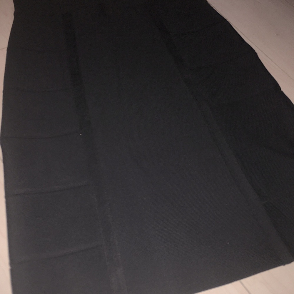 Bcbgmaxazria BlACK Pull On Body Con Pencil Mini Skirt Size XS